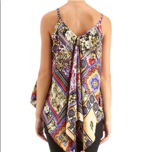 Unique Spectrum Handkerchief Top - Picture 3 of 3